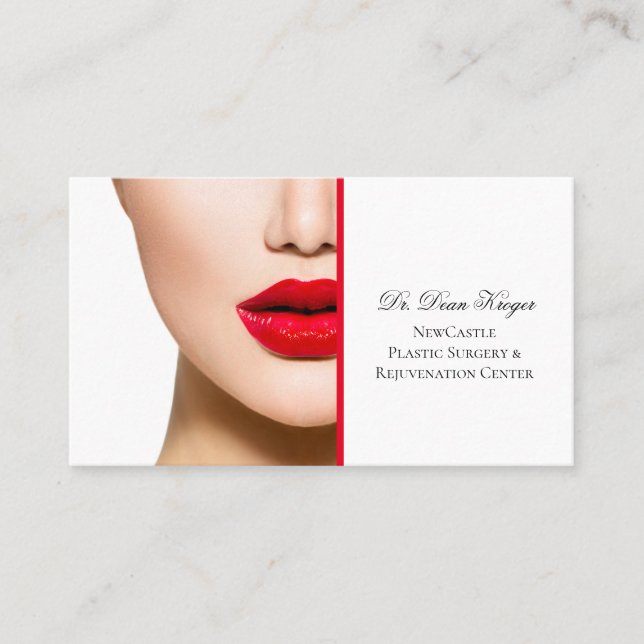 Modern Plastic Surgery & Rejuvenation Center Business Card (Front)