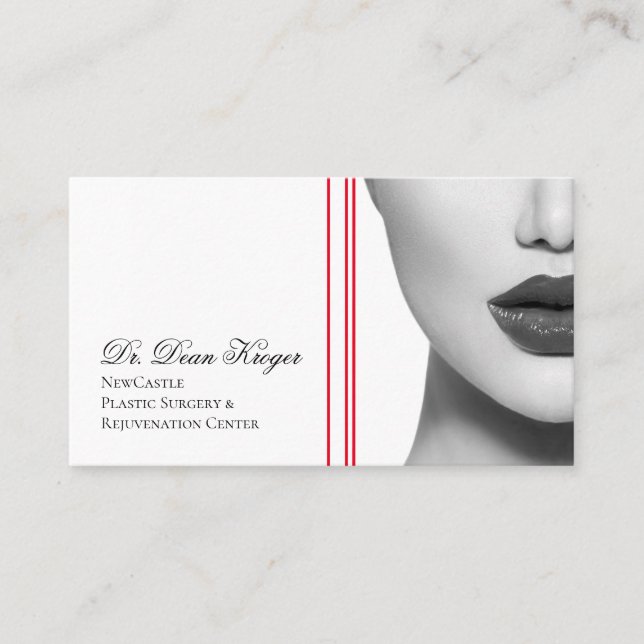 Modern Plastic Surgery & Rejuvenation Center Business Card (Front)