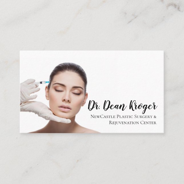 Modern Plastic Surgery & Rejuvenation Center Business Card (Front)