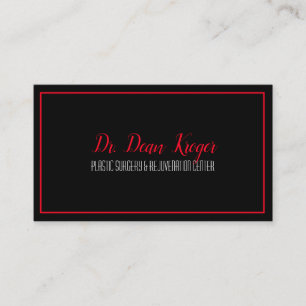 Modern Plastic Surgery & Rejuvenation Center Business Card