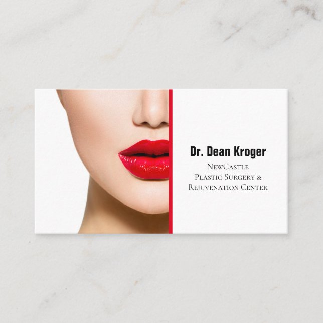 Modern Plastic Surgery & Rejuvenation Center Business Card (Front)