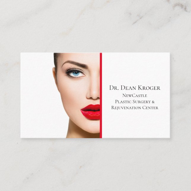 Modern Plastic Surgery & Rejuvenation Center Business Card (Front)