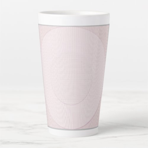 Modern Platinum Pink Pastel Latte Mug