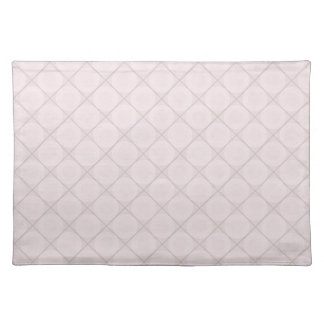 Modern Platinum Pink Pastel Pattern Cloth Placemat