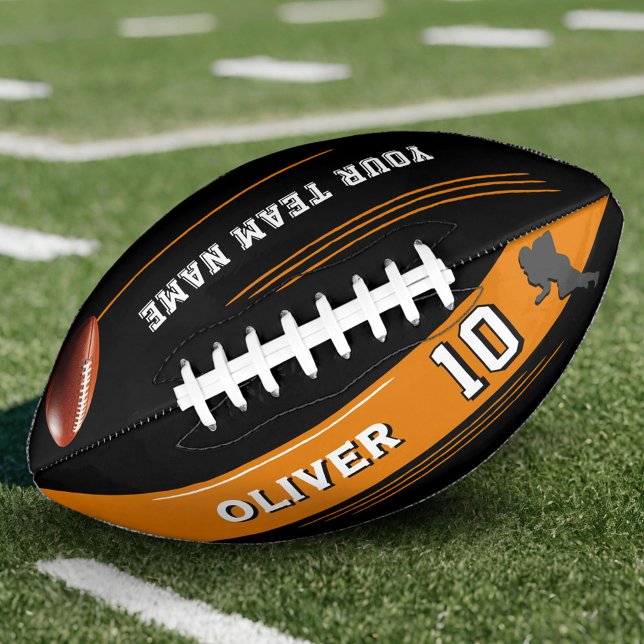 Modern Player Team Name Number Silhouette Football (Creator Uploaded)