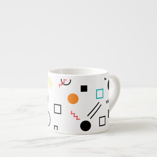 Modern playful cool trendy Memphis geometric Espresso Cup