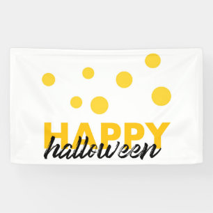 Modern, playful design of Happy Halloween Banner