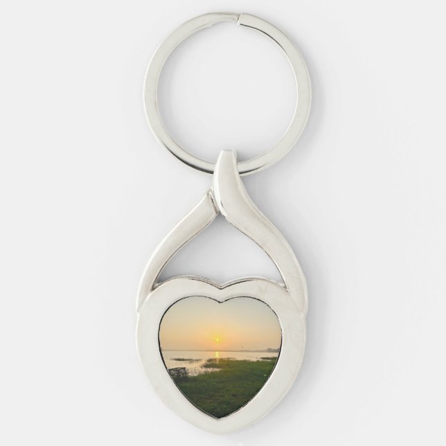 Modern Playful Simple Elegant Chic Pet Photo Keych Keychain (Front)