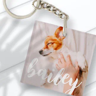 CustomLockerUS Personalized Keychain with Keyring, Custom Your Picture Text Logo Keychain, DIY Sublimation MDF Keychain, Design Your Own Keychain