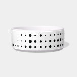 Modern, playful, urban geometric circle pattern bowl<br><div class="desc">Abstract,  bold,  cool and playful geometric pattern made with halftone circles / dots. Modern,  simple,  urban graphic art in black color.</div>