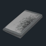 Modern, playful, urban geometric circle pattern trifold wallet<br><div class="desc">Abstract,  bold,  cool and playful geometric pattern made with halftone circles / dots. Modern,  simple,  urban graphic art in black color.</div>