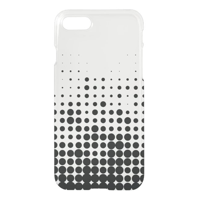 Modern, playful, urban geometric circle pattern uncommon iPhone case (Back)