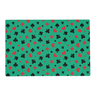 Modern Playing Card Suits Pattern Placemat