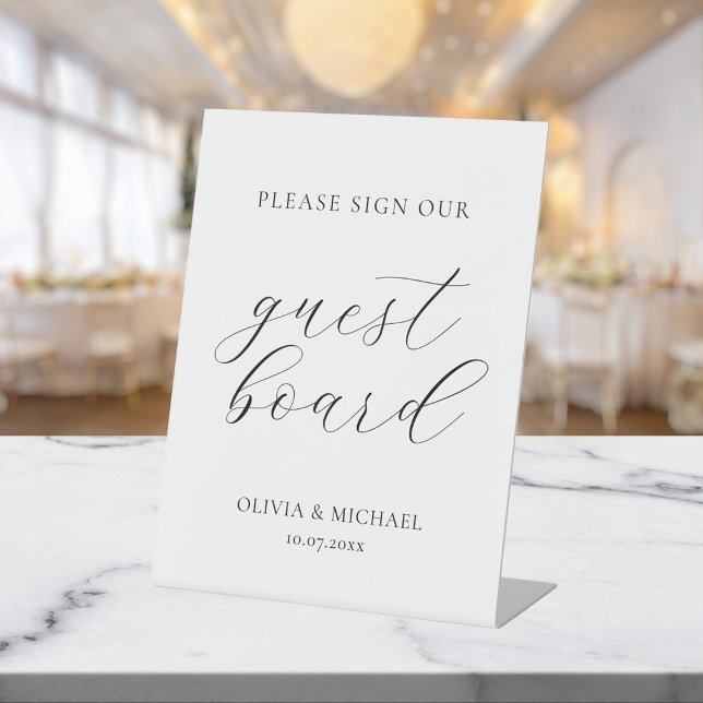 Modern Please Sign Our Guest Board Wedding (Creator Uploaded)