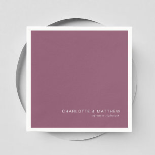 Modern plum napkins