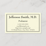[ Thumbnail: Modern Podiatrist Business Card ]