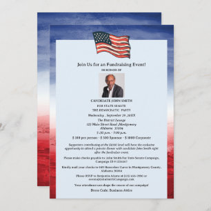 Modern Political Fundraiser Event Invitation