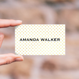 Modern Polka Dot Business Card