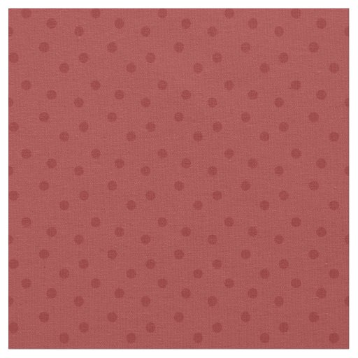 Modern Polka Dots 2 on Apple Red Fabric