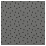 Modern Polka Dots 2 on Dark Gray Fabric