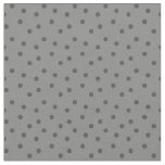 Modern Polka Dots 2 on Gray Fabric