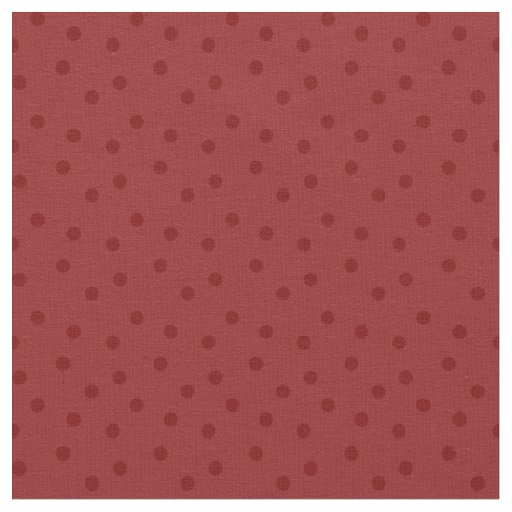 Modern Polka Dots 2 on Red Fabric
