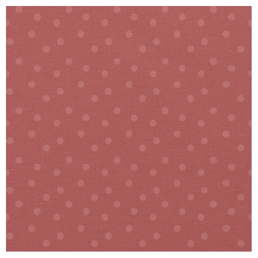 Modern Polka Dots on Apple Red Fabric