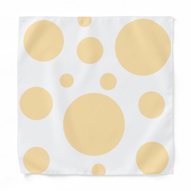 Modern Polka Dots Pattern  Bandana (Front)