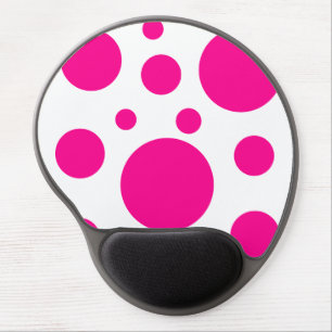 Modern Polka Dots Pattern Gel Mouse Pad