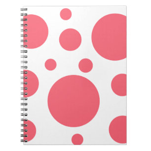 Modern Polka Dots Pattern Notebook