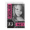 Modern Polka Dots Pink Girl Party with Photo