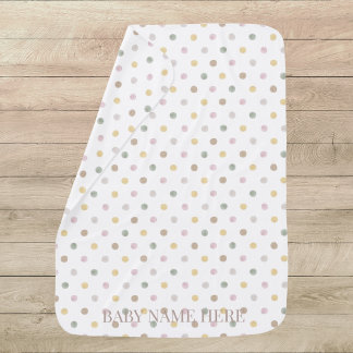 Modern Polkadot Baby Blanket Keepsake