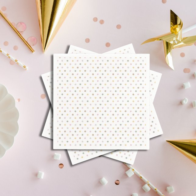 Modern Polkadot Party Napkins (Creator Uploaded)
