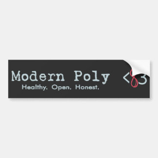 Modern Poly Bumper Sticker