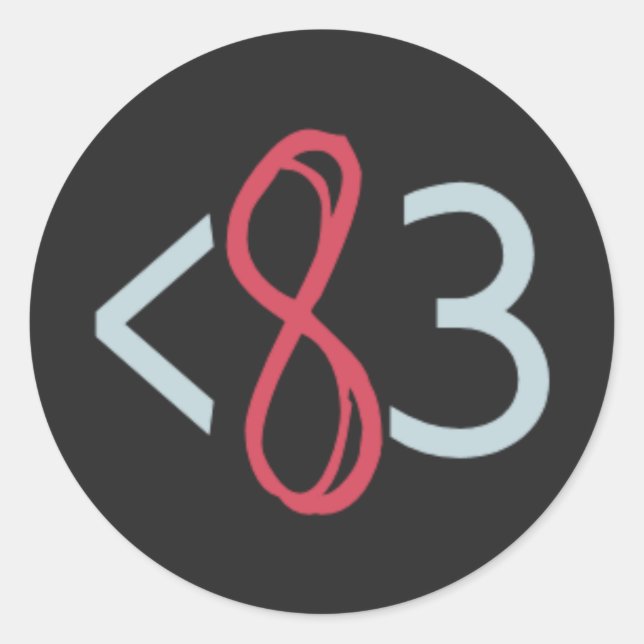 Modern Poly Stickers (Black) - Sheet of 20 (Front)