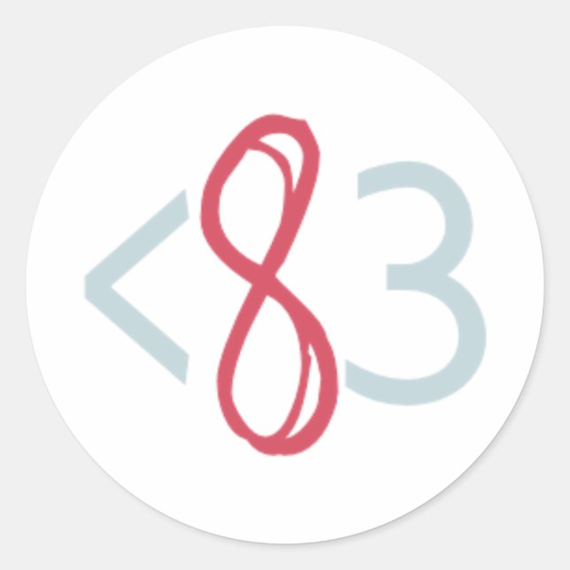 Modern Poly Stickers (White) - Pack of 20 (Front)