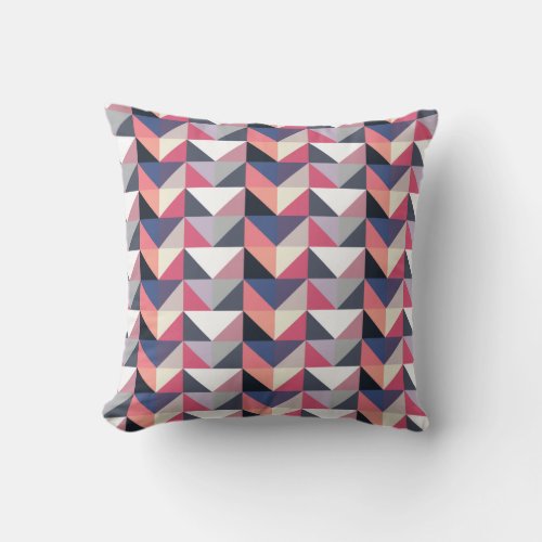 Modern Poly Triangle Pattern Cushion