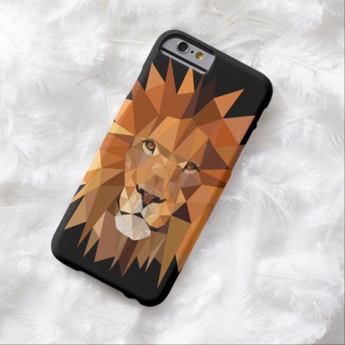 Modern Polygon Lion Custom Barely There iPhone 6 Case