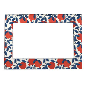 Modern pomegranate pattern magnetic frame