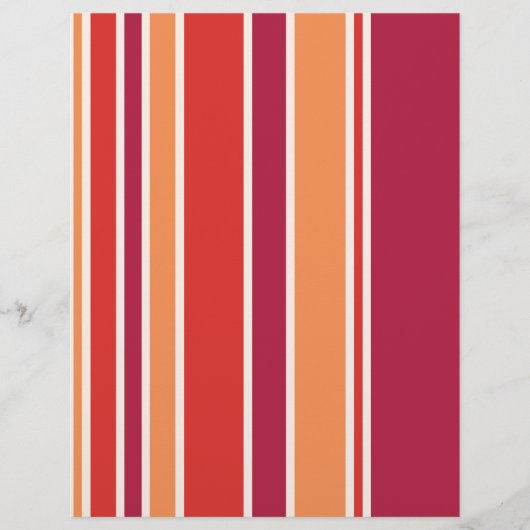 Modern Pomegranate Stripes (Front)