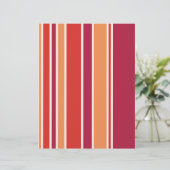 Modern Pomegranate Stripes (Standing Front)
