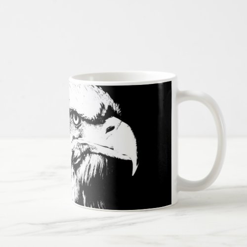 Modern Pop Art Eagle Head Template Add Your Text Coffee Mug