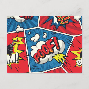 Modern Pop art  Holiday Postcard