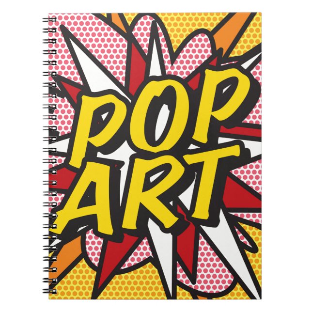 Modern POP ART Retro Comic Book Notebook (Front)