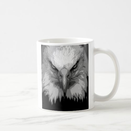 Modern Pop Art Template Animals Eagle Head Coffee Mug