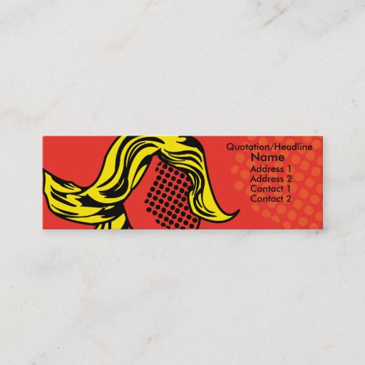 Customizable Modern pop profile card business card