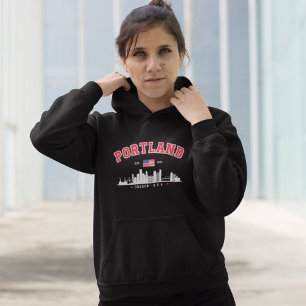 Modern Portland Cityscape Hoodie