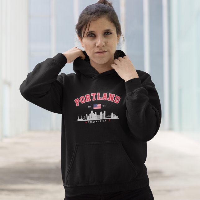 Modern Portland Cityscape Hoodie (Creator Uploaded)