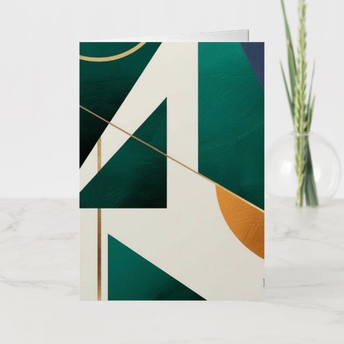 Modern poster minimalist with overlapping triangle