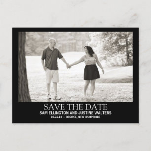 Modern Poster Style Photo Postcard